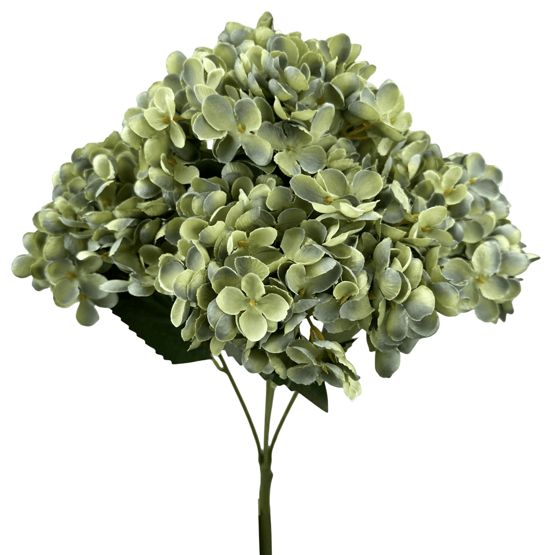 Artificial, Sage Green, Hydrangea Bush - 19" - Greenery MarketArtificial Flora57328SAGE
