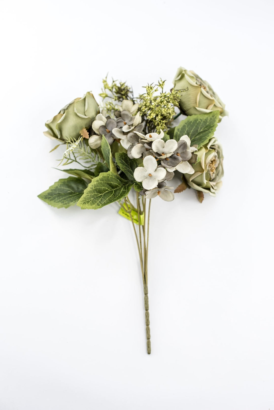 Artificial Sage Green Rose Filler Bush - 15" - Greenery MarketArtificial Flowers57453SAGE