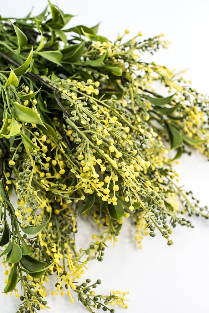 Artificial Sedum Bush - Green Yellow - Greenery MarketFBS039 - YE