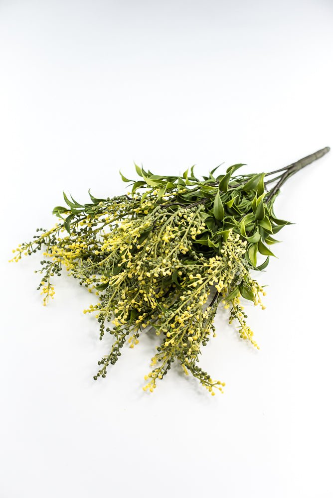 Artificial Sedum Bush - Green Yellow - Greenery MarketFBS039 - YE