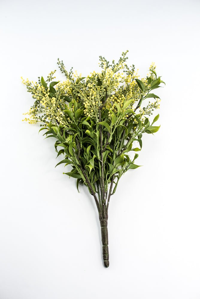 Artificial Sedum Bush - Green Yellow - Greenery MarketFBS039 - YE