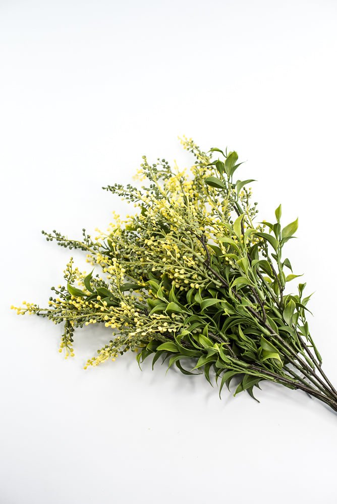 Artificial Sedum Bush - Green Yellow - Greenery MarketFBS039 - YE