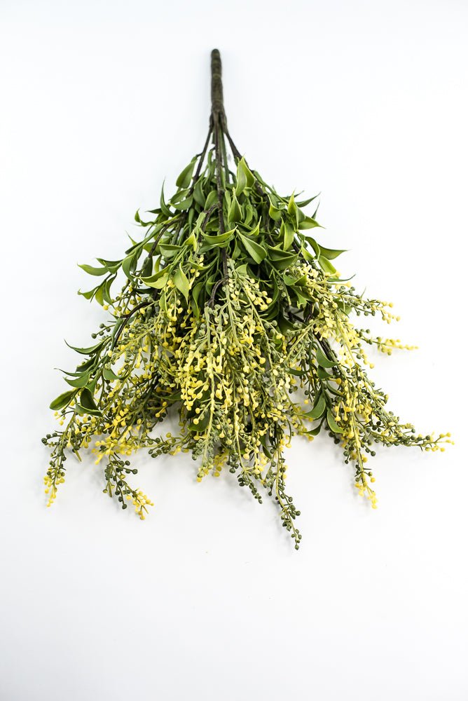 Artificial Sedum Bush - Green Yellow - Greenery MarketFBS039 - YE