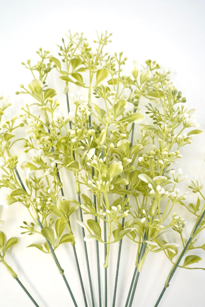 Artificial Sedum Bush - Off white Tipped - Greenery MarketArtificial Flora80182