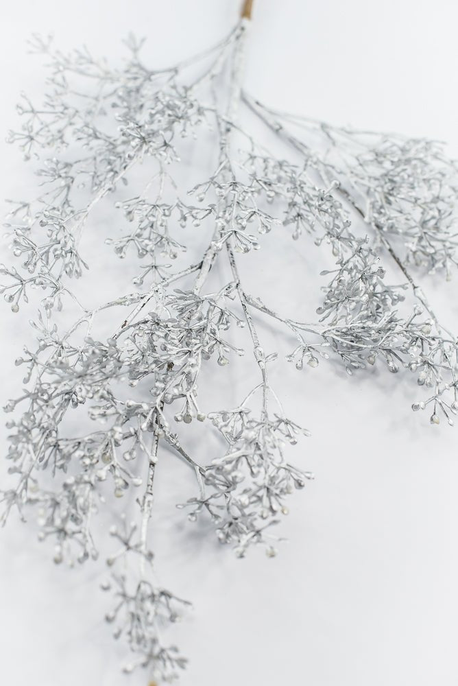 Artificial Silver Eucalyptus Seed Spray - 33" - Greenery MarketArtificial Flora65746-SILVER