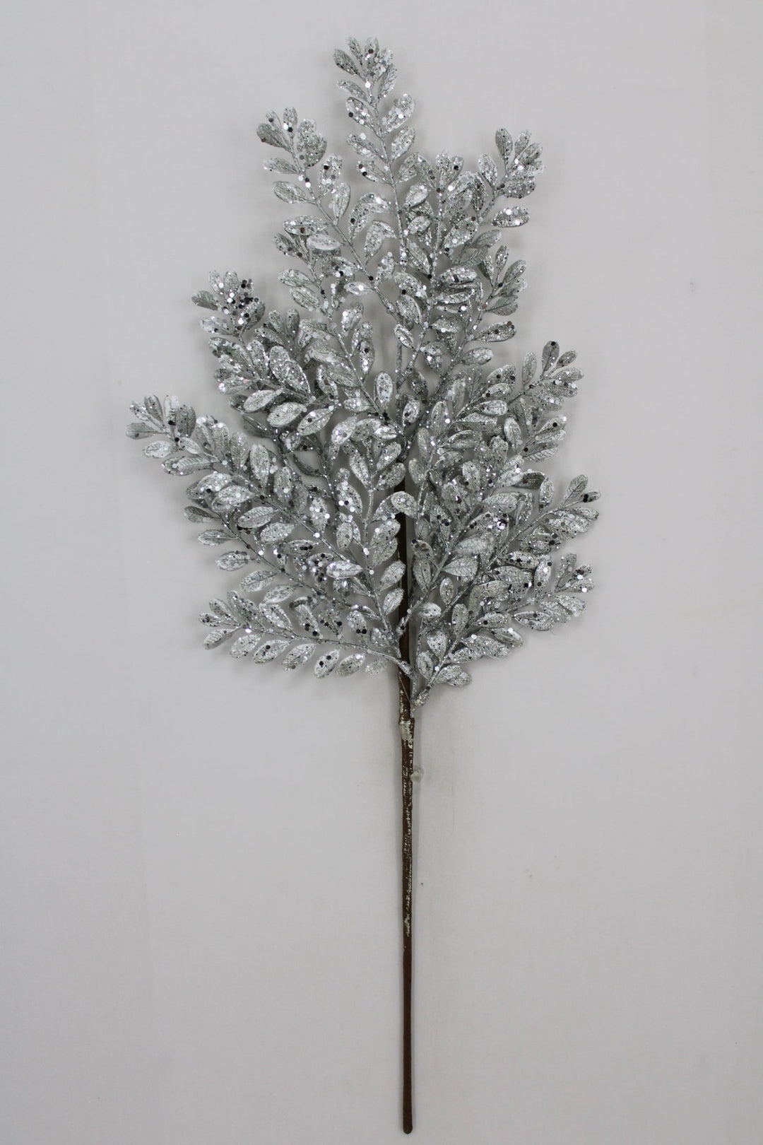 Artificial Silver Glitter Fern Spray - 26" - Greenery MarketArtificial Flora40545-SILVER