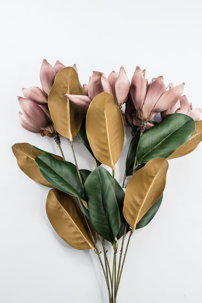 Artificial, Smoke Magnolia Bush - 23" - Greenery MarketFBM742-SM