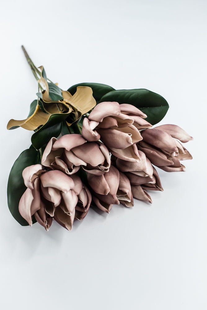 Artificial, Smoke Magnolia Bush - 23" - Greenery MarketFBM742-SM