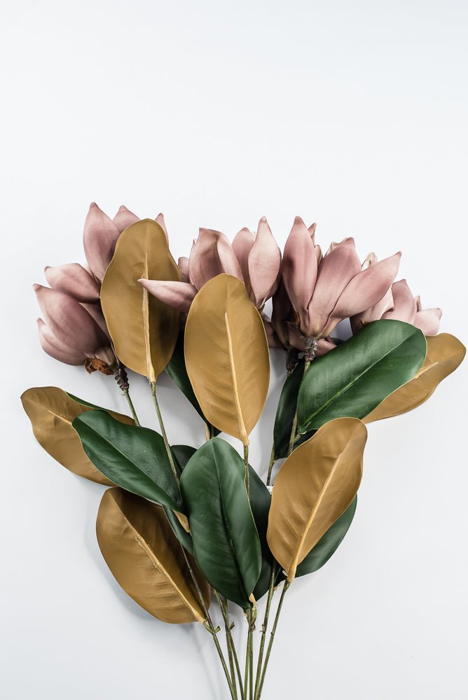 Artificial, Smoke Magnolia Bush - 23" - Greenery MarketFBM742-SM