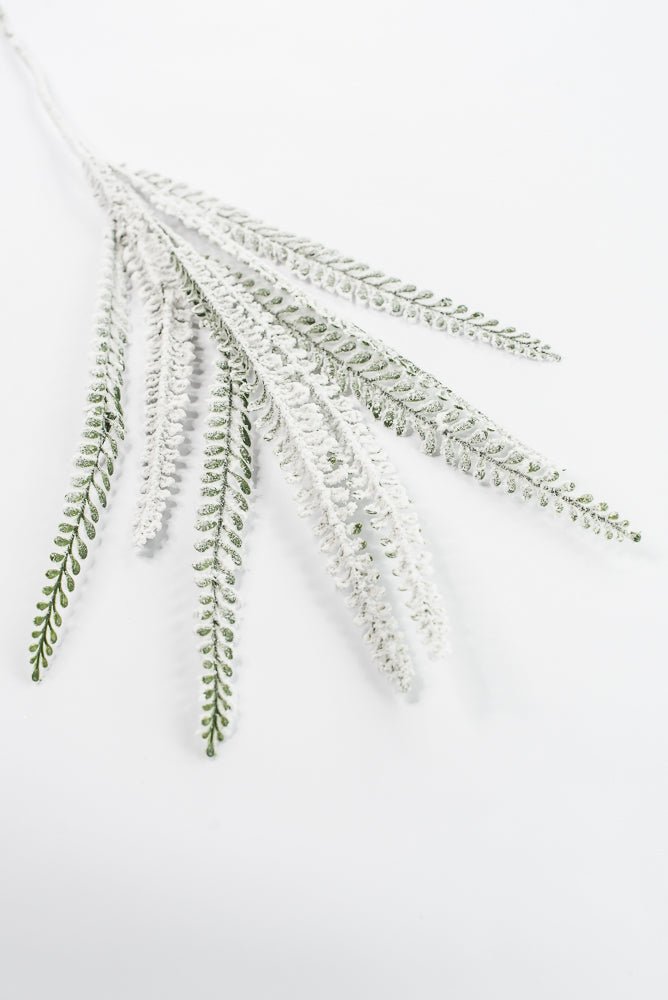 Artificial Snow Button Leaves Spray - 32" - Greenery MarketArtificial Flora86891SNOW