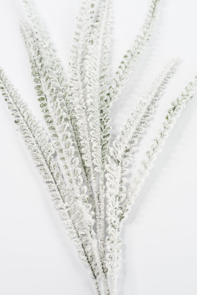 Artificial Snow Button Leaves Spray - 32" - Greenery MarketArtificial Flora86891SNOW