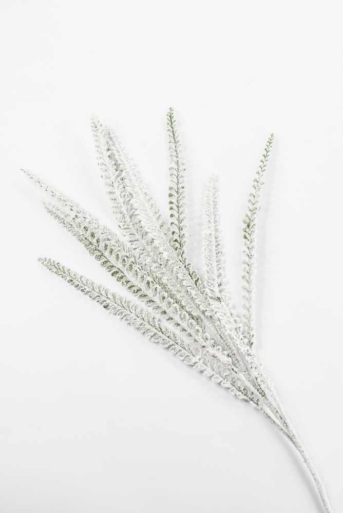 Artificial Snow Button Leaves Spray - 32" - Greenery MarketArtificial Flora86891SNOW