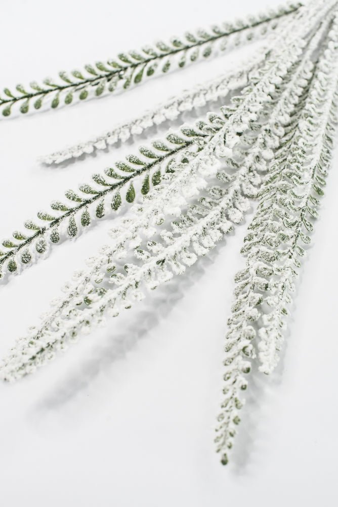 Artificial Snow Button Leaves Spray - 32" - Greenery MarketArtificial Flora86891SNOW