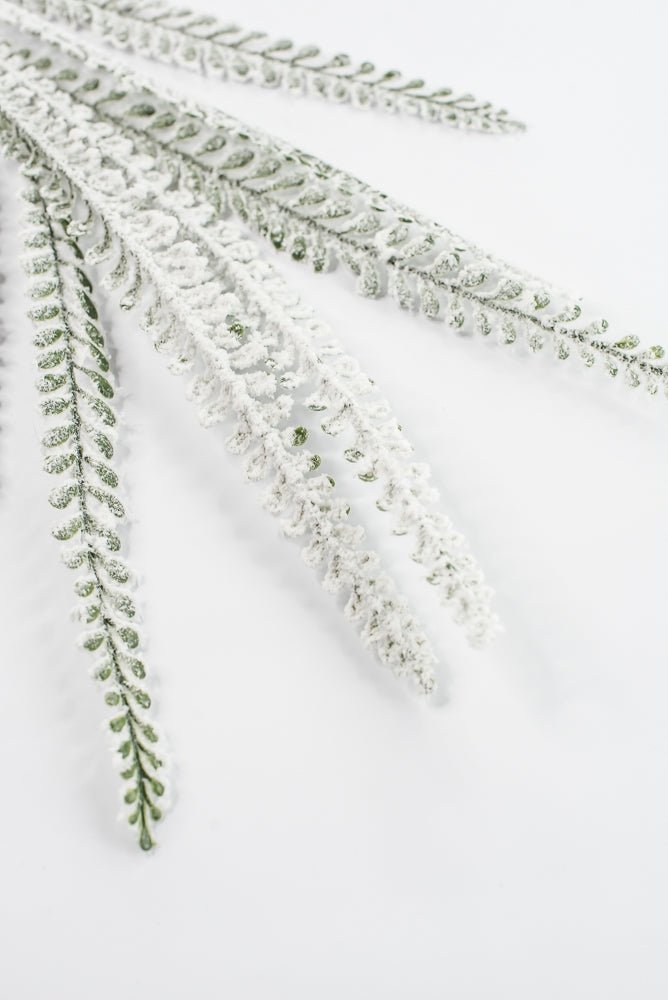 Artificial Snow Button Leaves Spray - 32" - Greenery MarketArtificial Flora86891SNOW