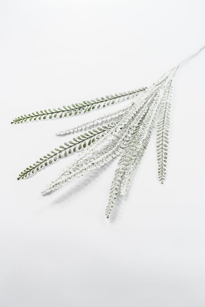Artificial Snow Button Leaves Spray - 32" - Greenery MarketArtificial Flora86891SNOW