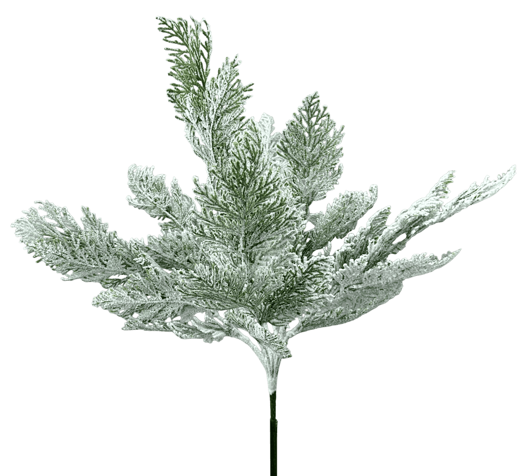 Artificial Snow Cedar Bush - 22" - Greenery Market86935SNOW
