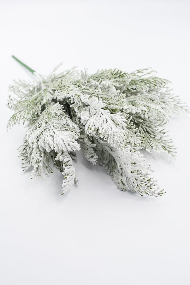 Artificial Snow Cedar Bush - 22" - Greenery Market86935SNOW