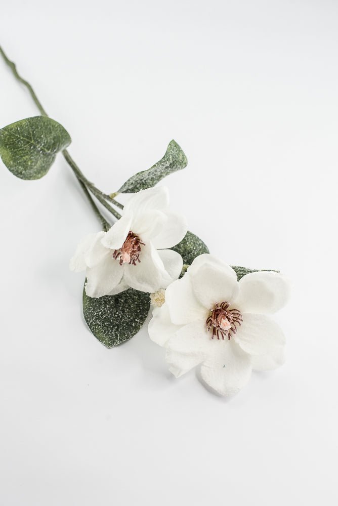 Artificial Snow Magnolia Spray - 30" - Greenery MarketArtificial Flora86953SNOW