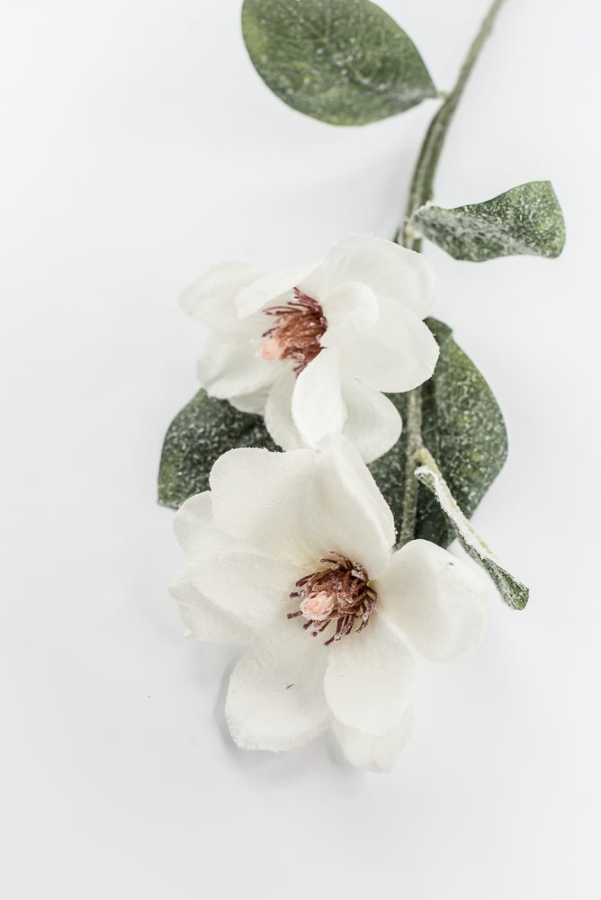Artificial Snow Magnolia Spray - 30" - Greenery MarketArtificial Flora86953SNOW