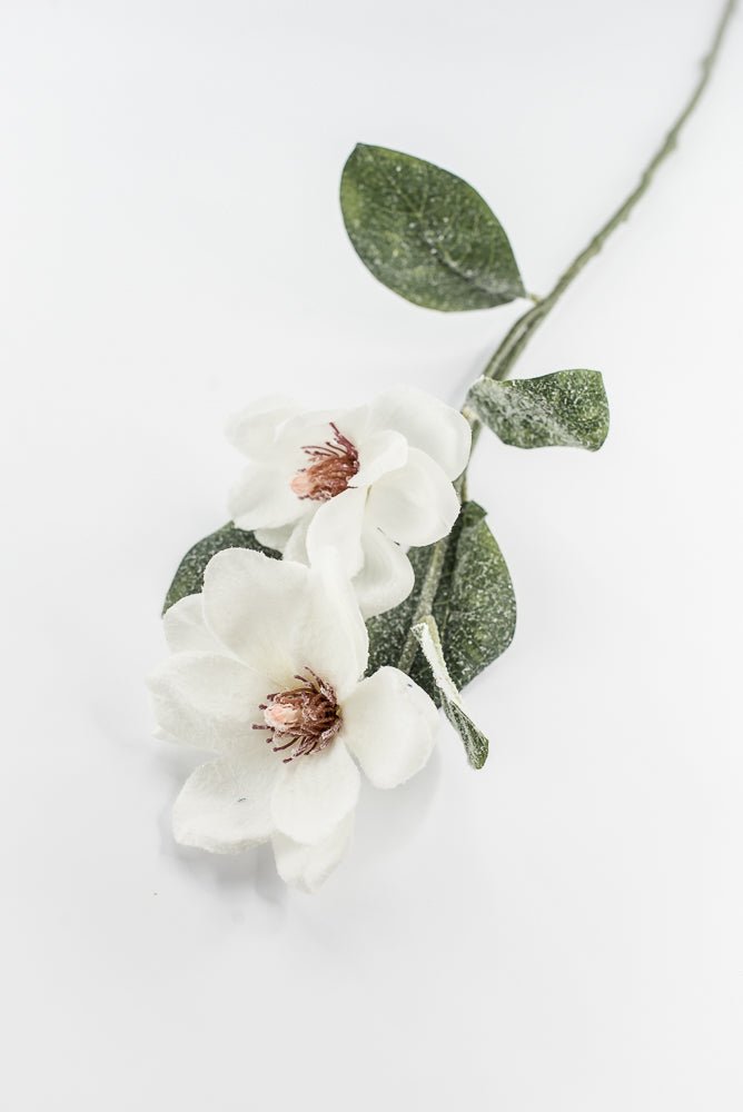 Artificial Snow Magnolia Spray - 30" - Greenery MarketArtificial Flora86953SNOW