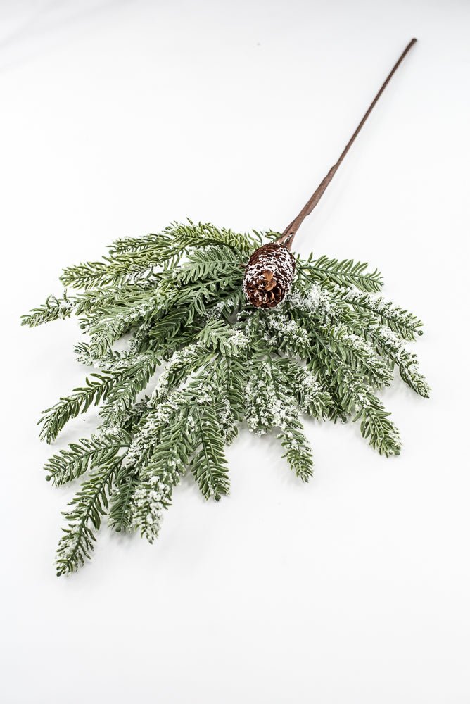 Artificial, Snowy Hemlock Spray - Greenery MarketgreeneryX1736/M-G