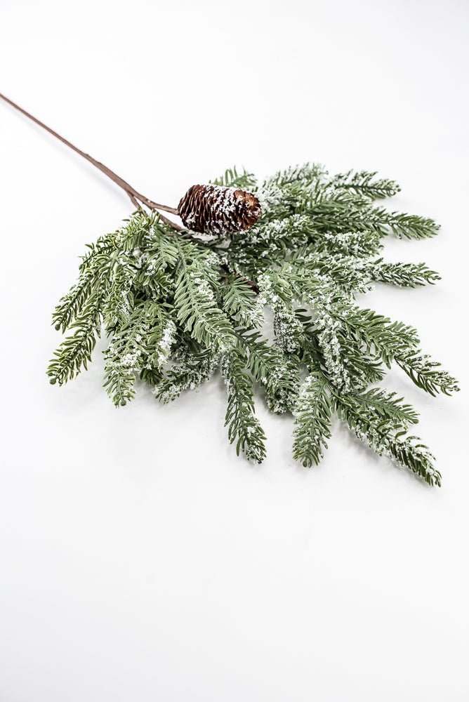Artificial, Snowy Hemlock Spray - Greenery MarketgreeneryX1736/M-G