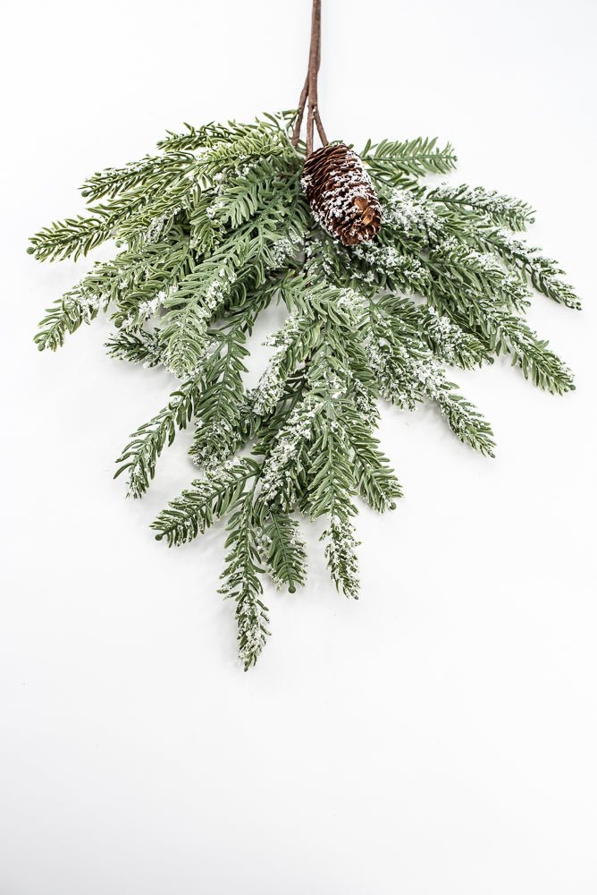 Artificial, Snowy Hemlock Spray - Greenery MarketgreeneryX1736/M-G