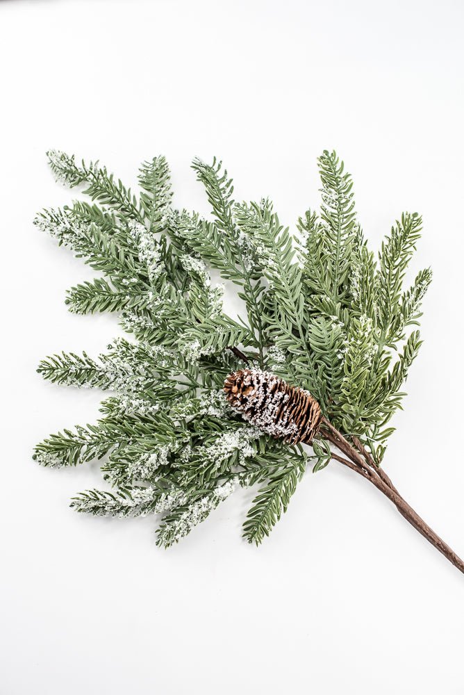 Artificial, Snowy Hemlock Spray - Greenery MarketgreeneryX1736/M-G