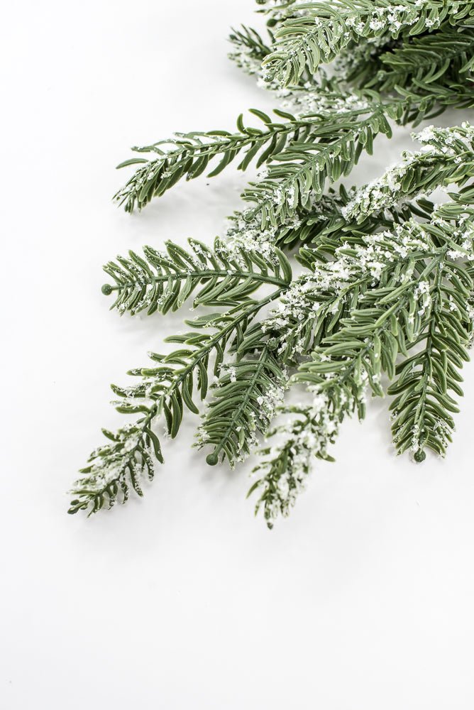 Artificial, Snowy Hemlock Spray - Greenery MarketgreeneryX1736/M-G
