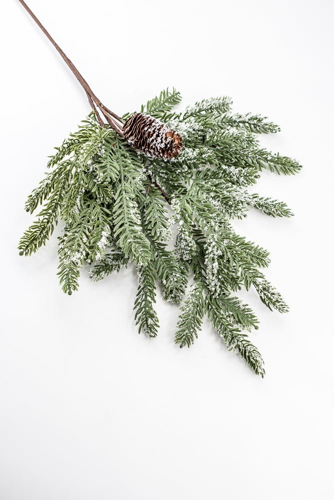 Artificial, Snowy Hemlock Spray - Greenery MarketgreeneryX1736/M-G