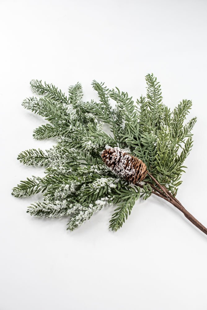 Artificial, Snowy Hemlock Spray - Greenery MarketgreeneryX1736/M-G