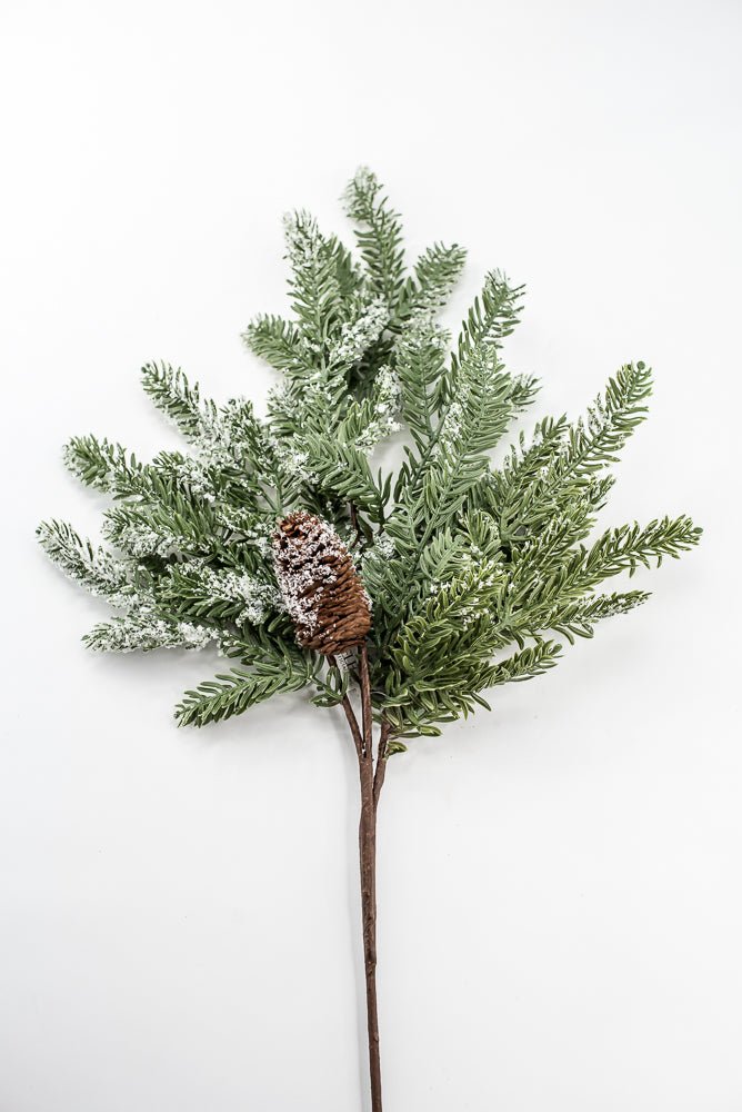Artificial, Snowy Hemlock Spray - Greenery MarketgreeneryX1736/M-G
