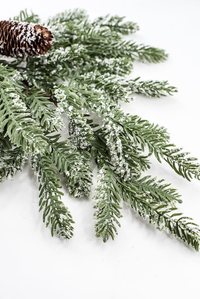 Artificial, Snowy Hemlock Spray - Greenery MarketgreeneryX1736/M-G