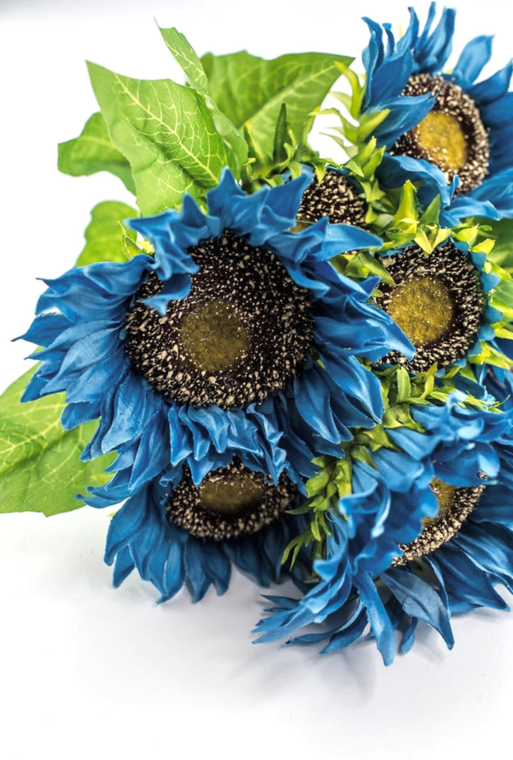 Artificial Sunflower flower bush - blue - Greenery Marketartificial flowers12051