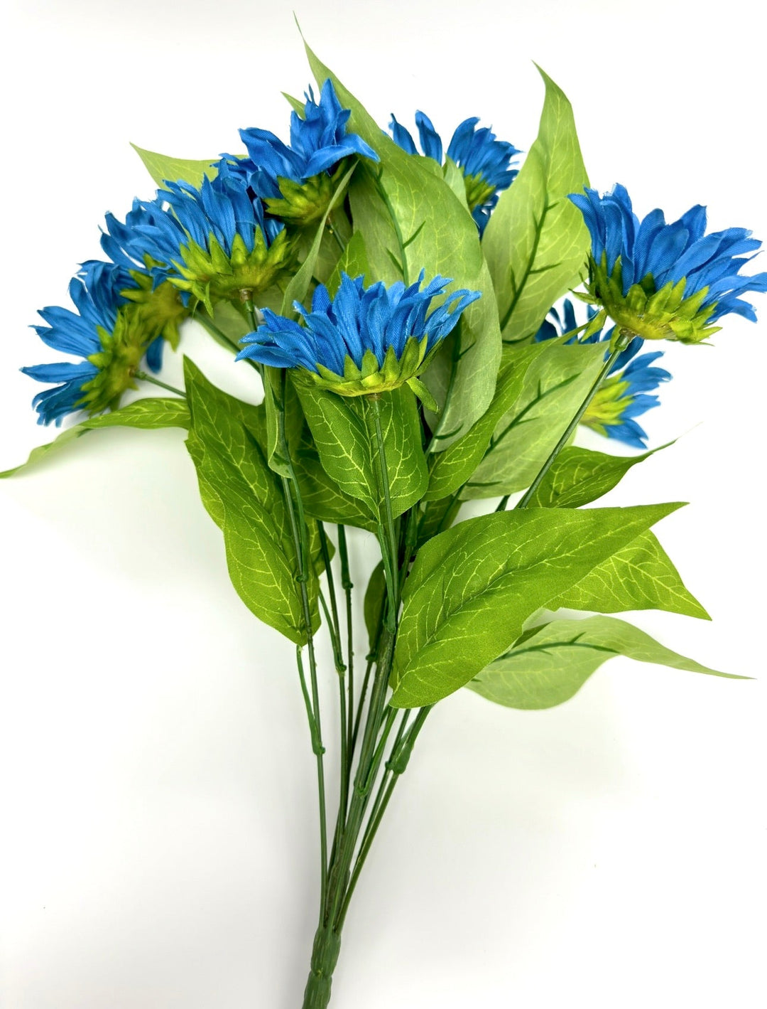 Artificial Sunflower flower bush - blue - Greenery Marketartificial flowers12053