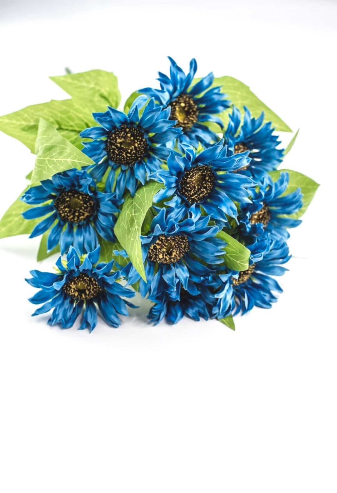 Artificial Sunflower flower bush - blue - Greenery Marketartificial flowers12053