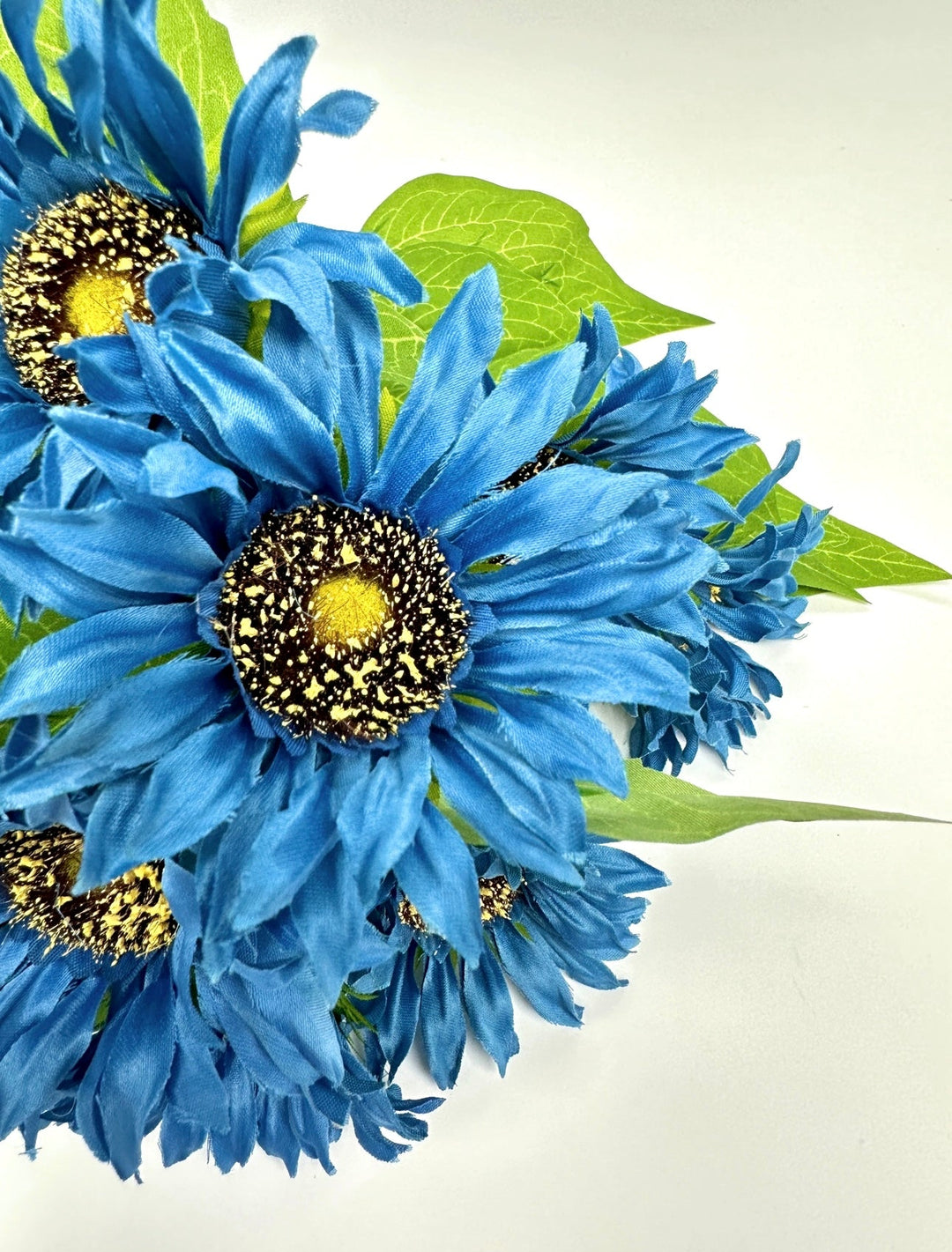 Artificial Sunflower flower bush - blue - Greenery Marketartificial flowers12053