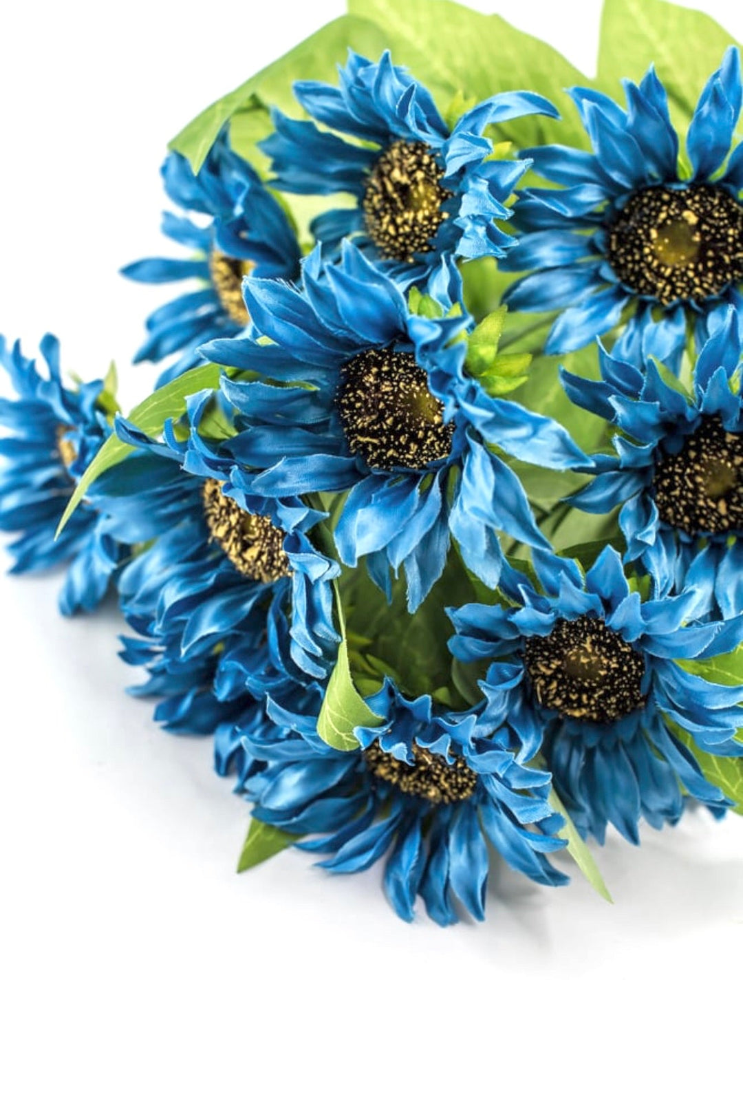 Artificial Sunflower flower bush - blue - Greenery Marketartificial flowers12053