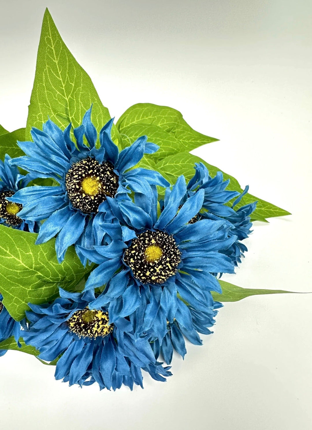 Artificial Sunflower flower bush - blue - Greenery Marketartificial flowers12053