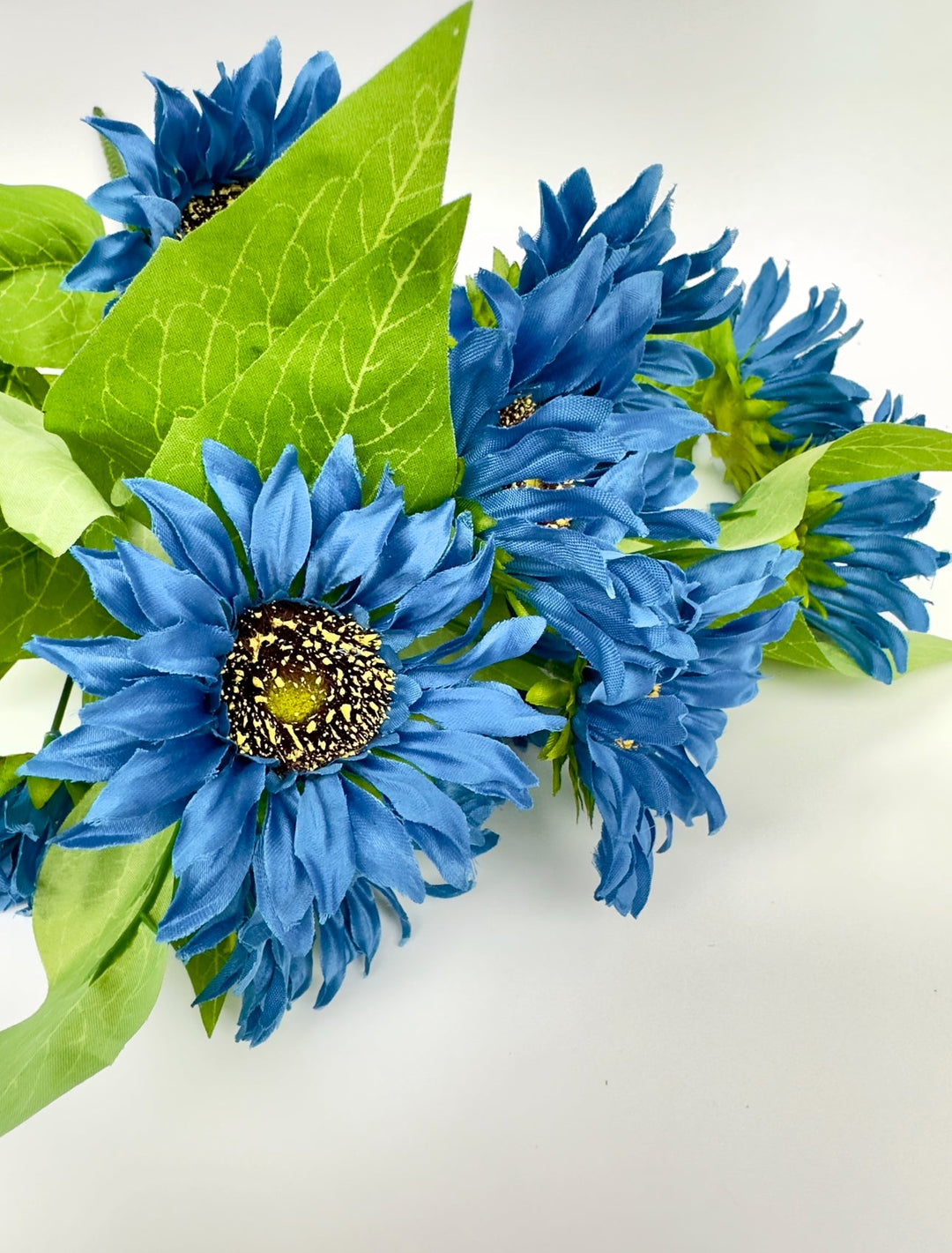 Artificial Sunflower flower bush - blue - Greenery Marketartificial flowers12053