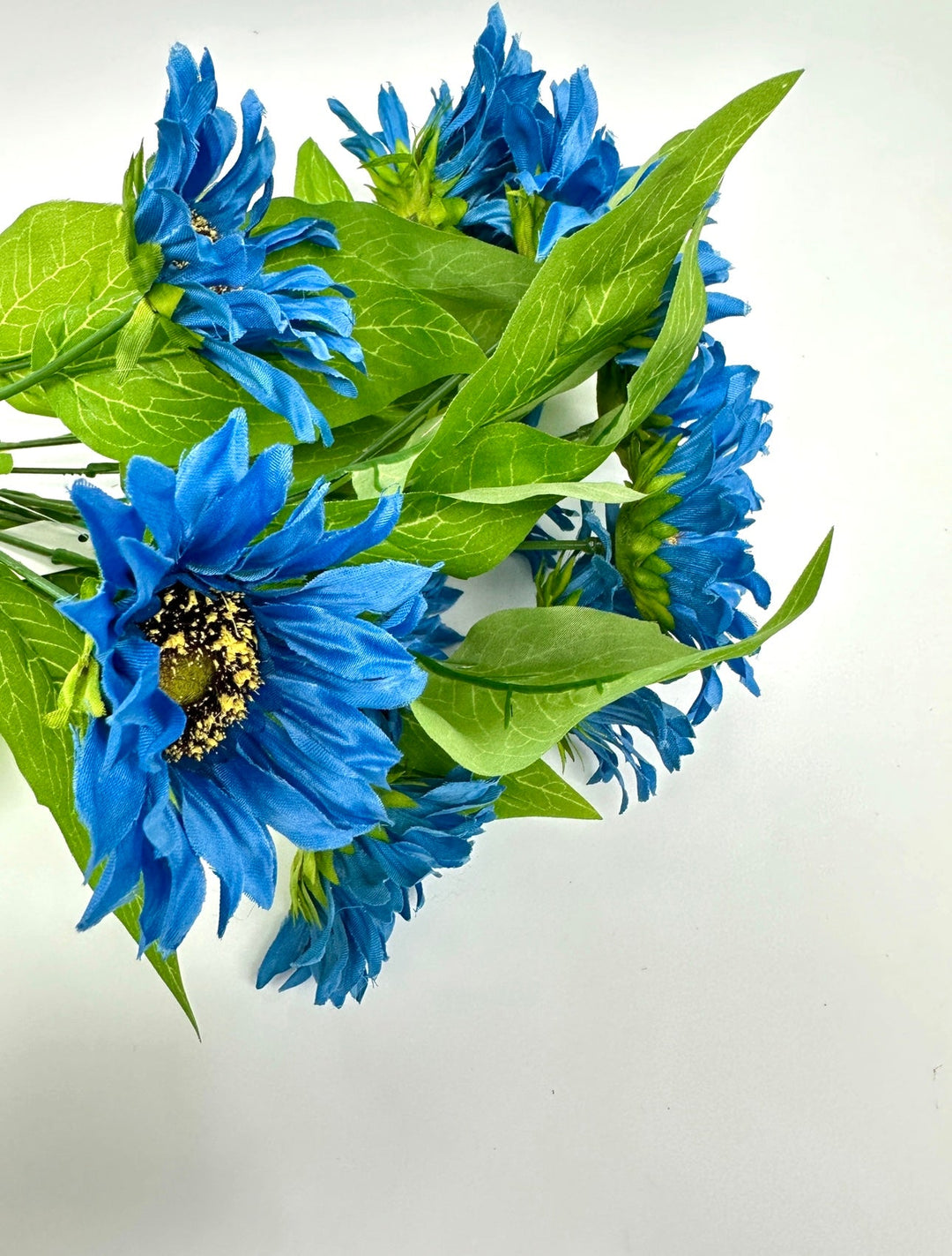 Artificial Sunflower flower bush - blue - Greenery Marketartificial flowers12053