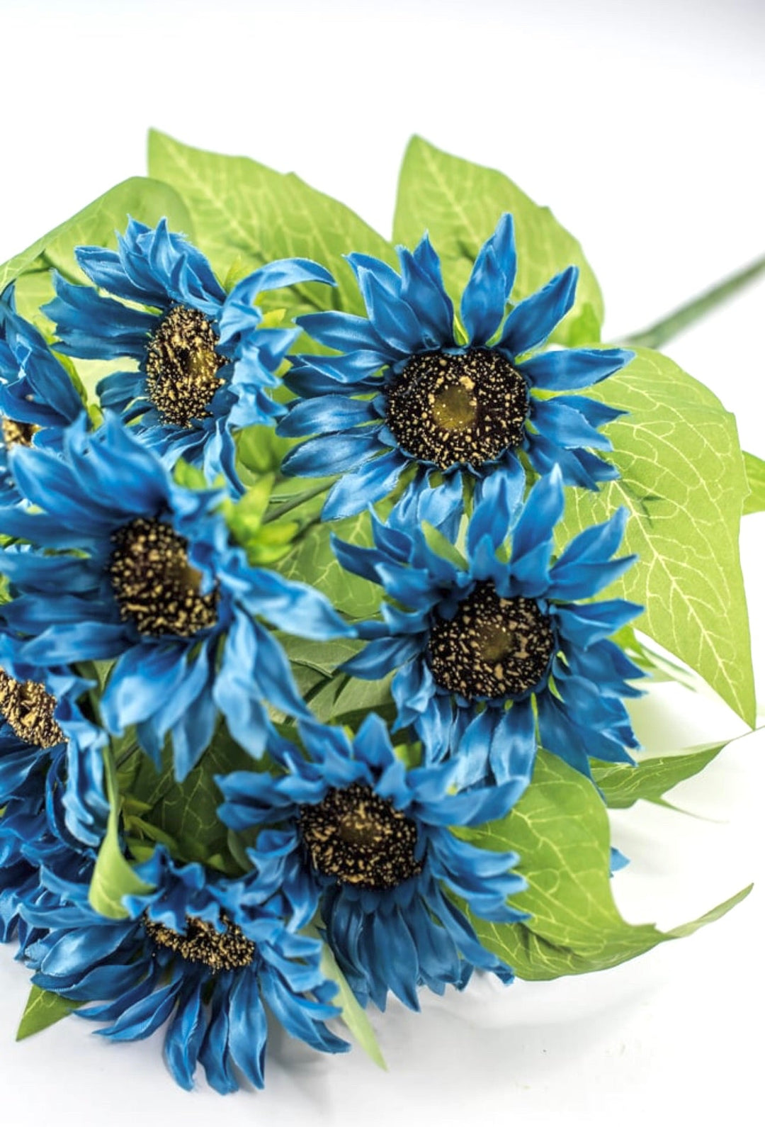 Artificial Sunflower flower bush - blue - Greenery Marketartificial flowers12053