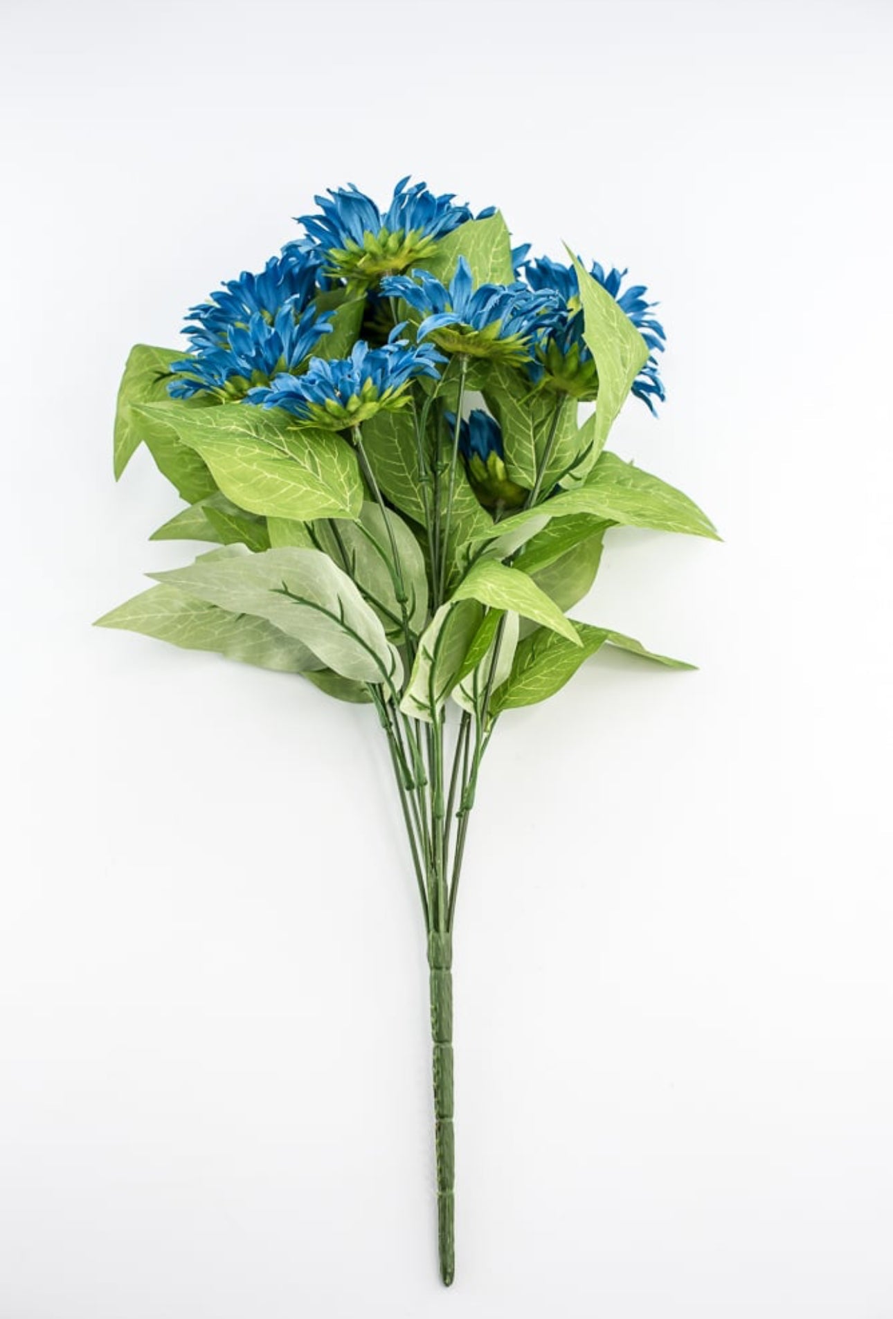 Artificial Sunflower flower bush - blue - Greenery Market