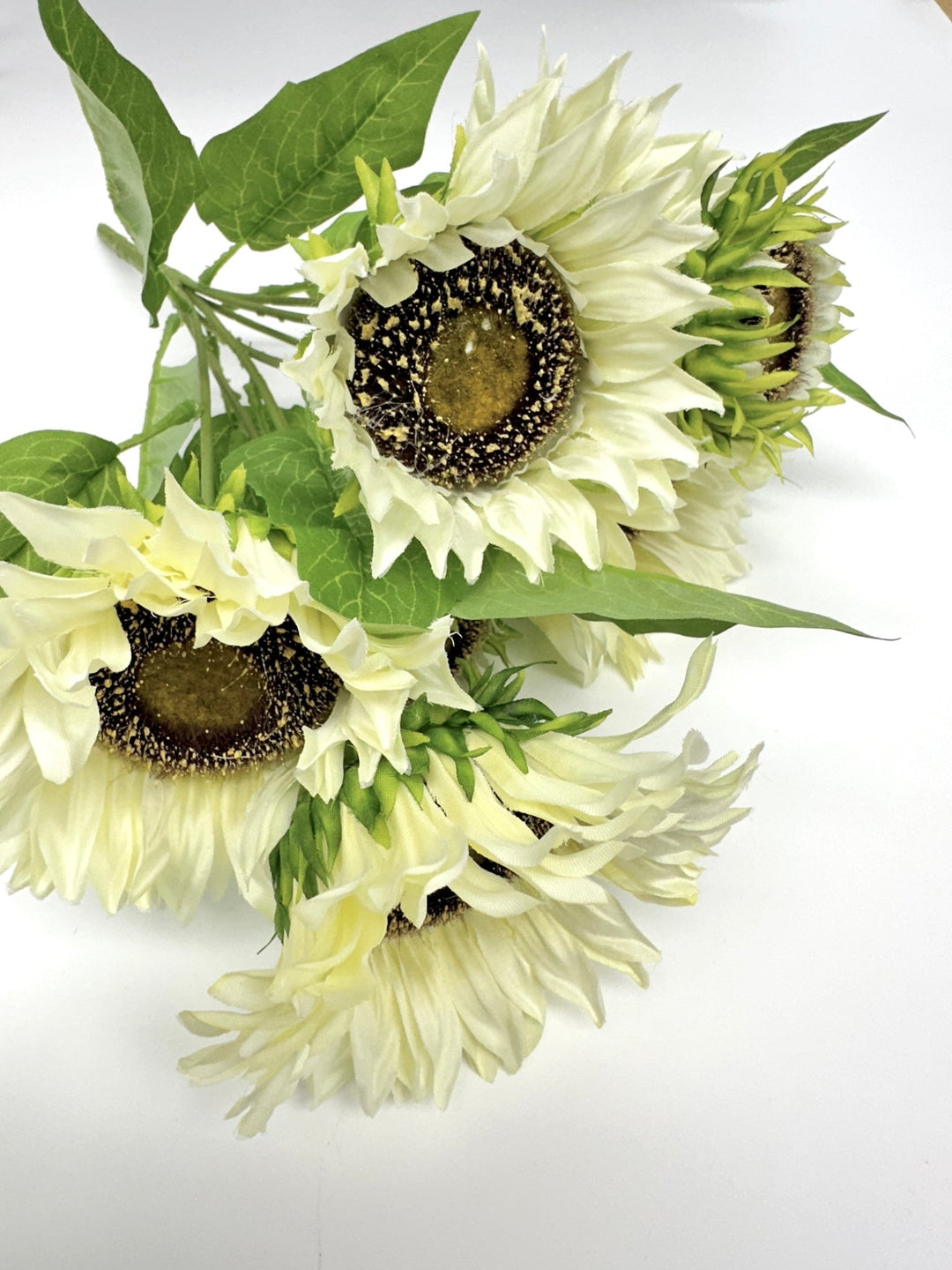 Artificial Sunflower flower bush - cream - Greenery Marketartificial flowers12021