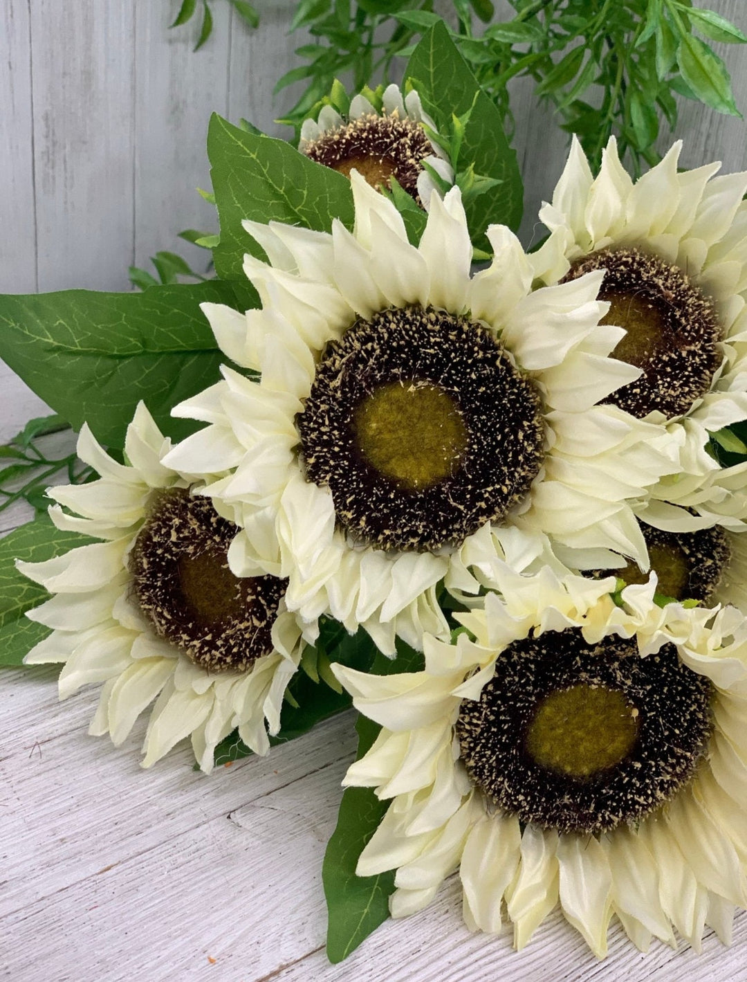 Artificial Sunflower flower bush - cream - Greenery Marketartificial flowers12021