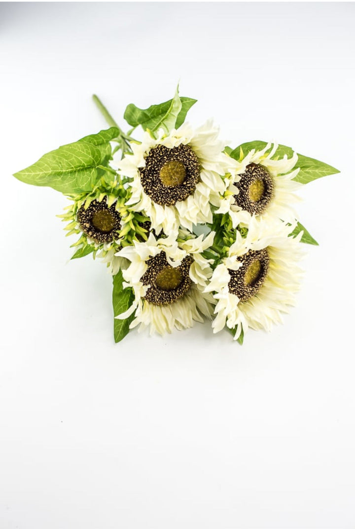 Artificial Sunflower flower bush - cream - Greenery Marketartificial flowers12021