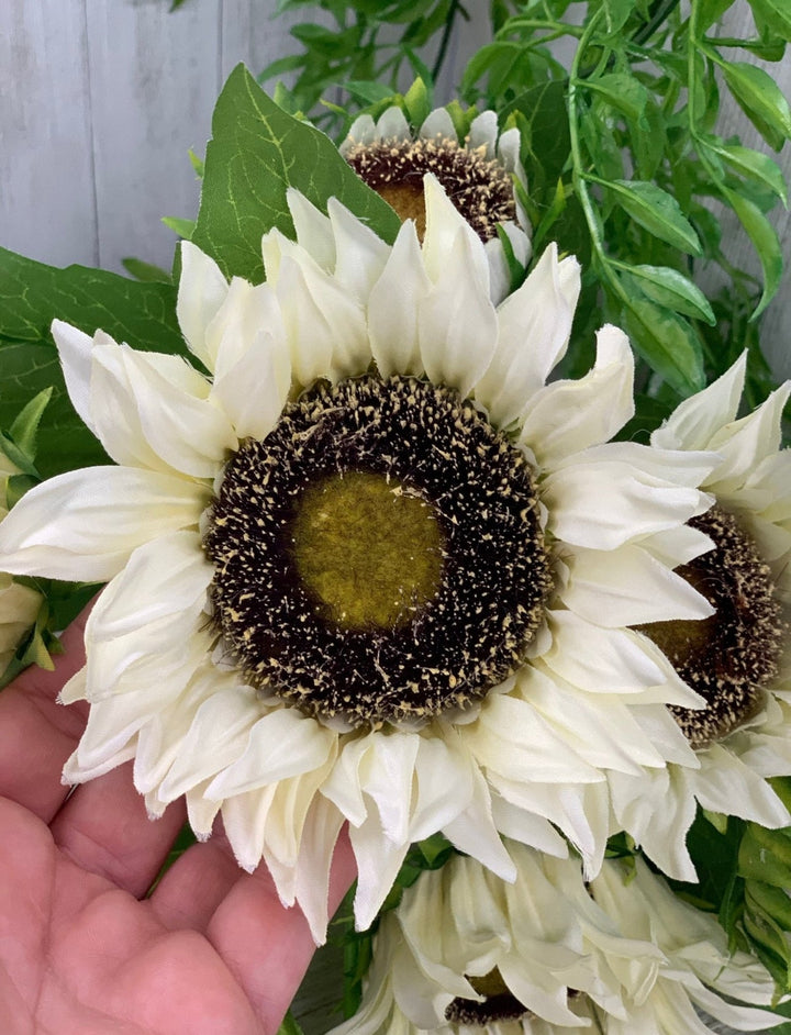 Artificial Sunflower flower bush - cream - Greenery Marketartificial flowers12021