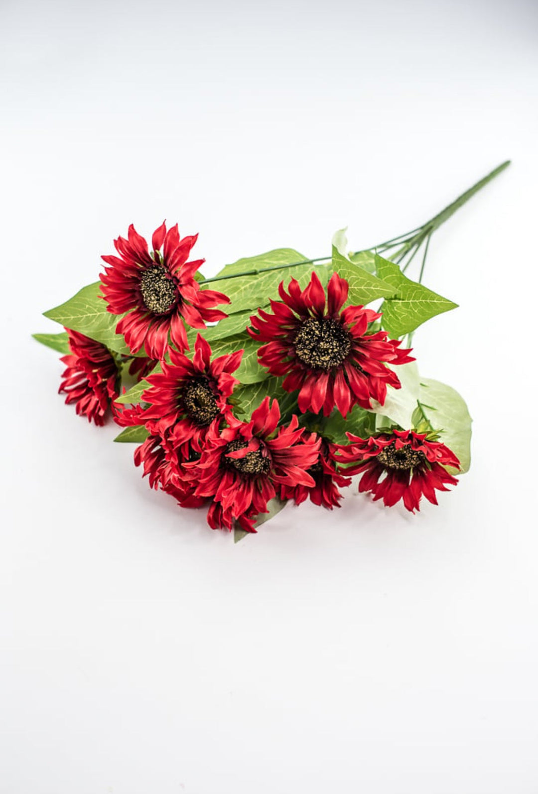 Artificial Sunflower flower bush - red - Greenery Marketartificial flowers12043