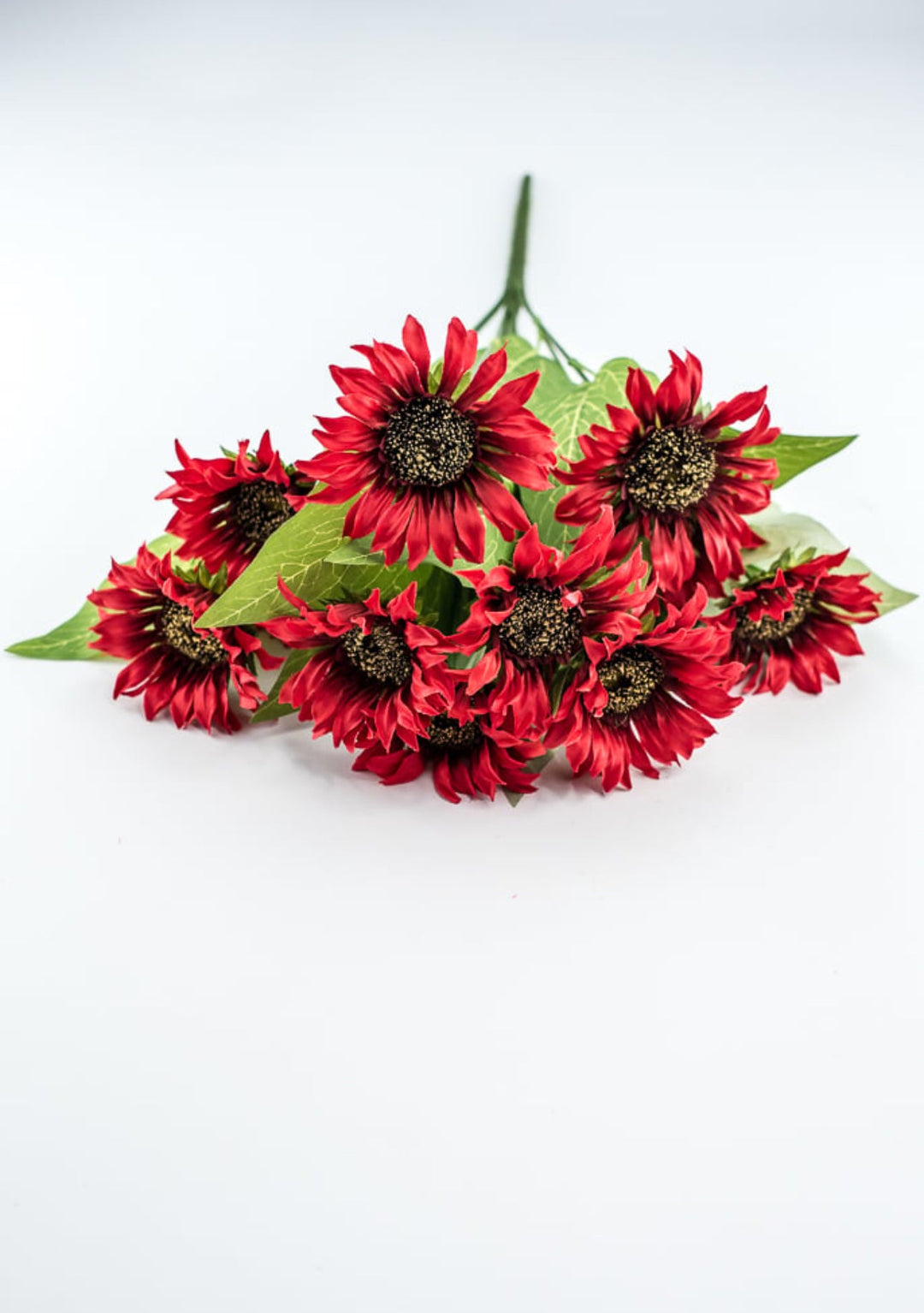 Artificial Sunflower flower bush - red - Greenery Marketartificial flowers12043