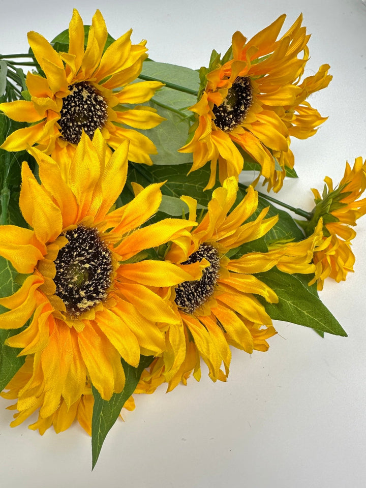 Artificial Sunflower flower bush - yellow - Greenery Marketartificial flowers12003